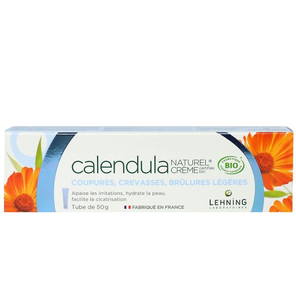 Crème au calendula bio naturel coupures crevasses 50g