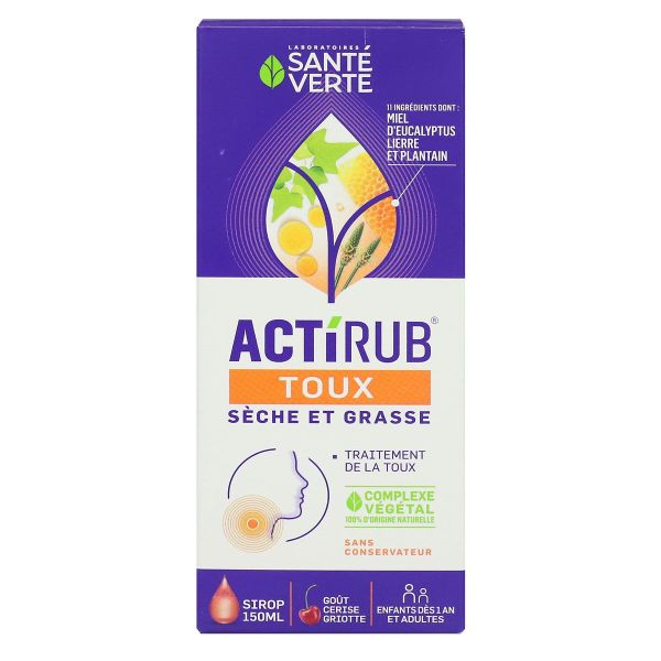 Actirub toux sèche et grasse 150ml