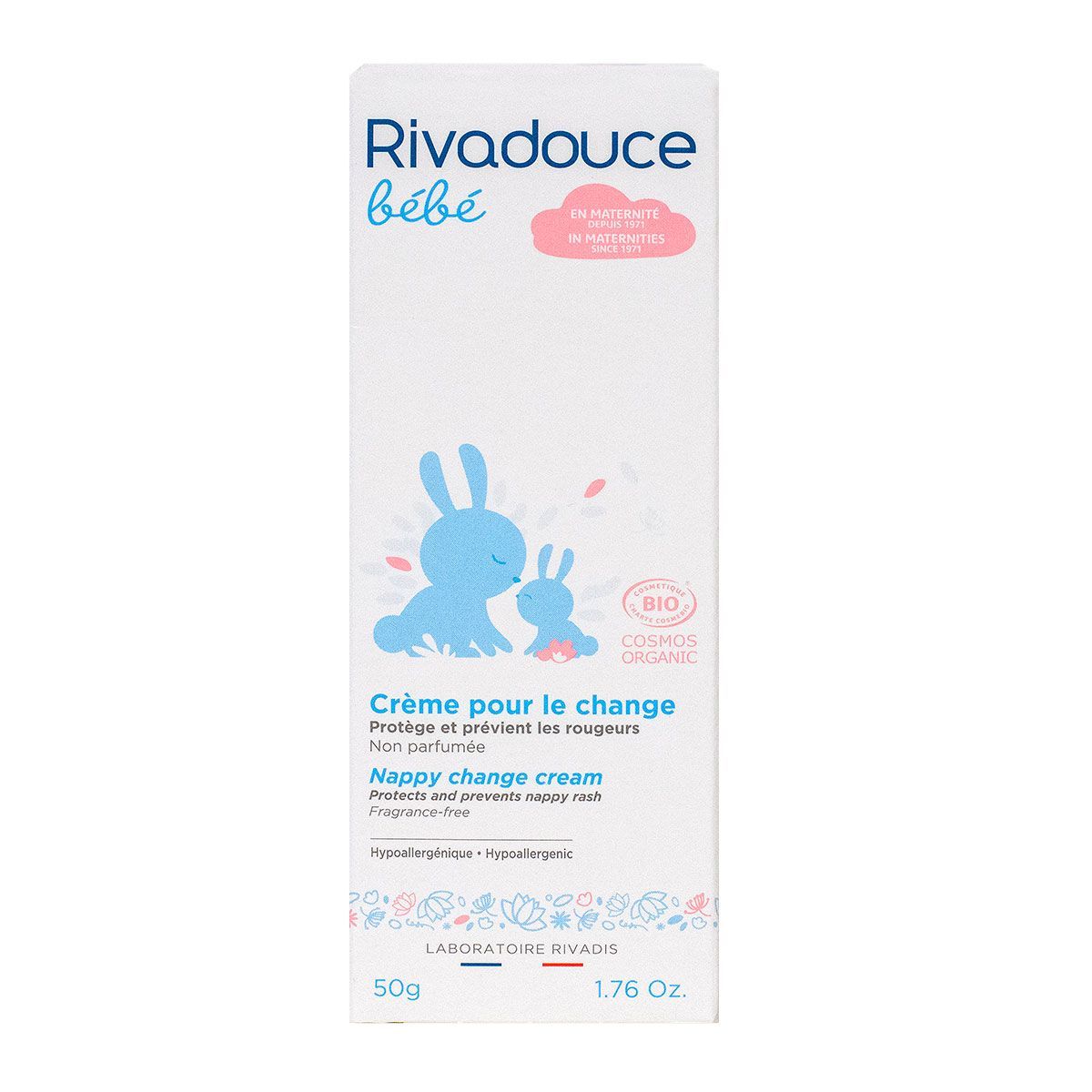 Rivadouce Bebe Creme Pour Le Change Bio 50g