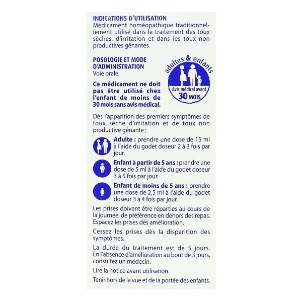Drosétux sirop toux sèche 150ml