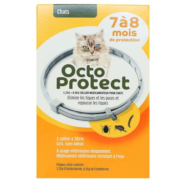 Octo Protect 7-8 mois 1 collier 38cm pour chats