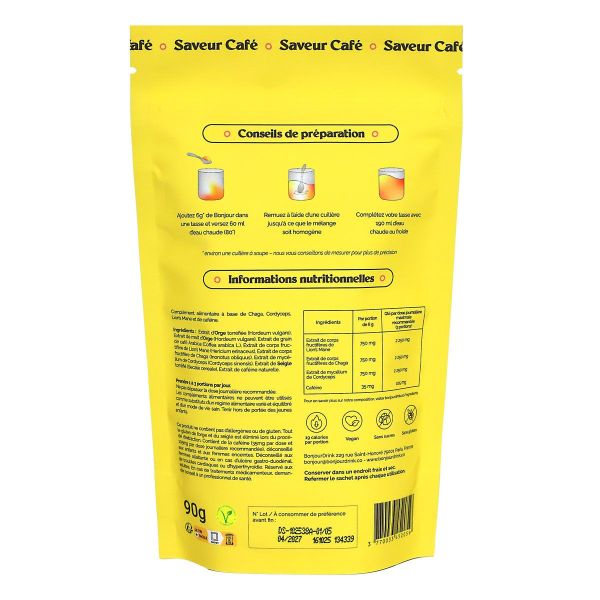 Drink boisson naturelle aux champignons saveur cafe 90g