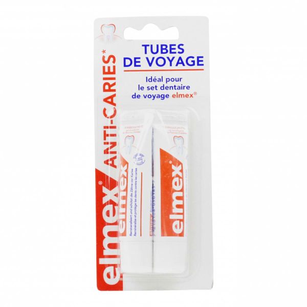 Dentifrice anti-caries 2x12ml format voyage