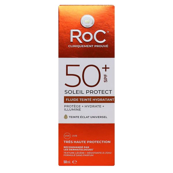Soleil-Protect fluide unificateur teinté anti-taches brunes SPF50 50ml