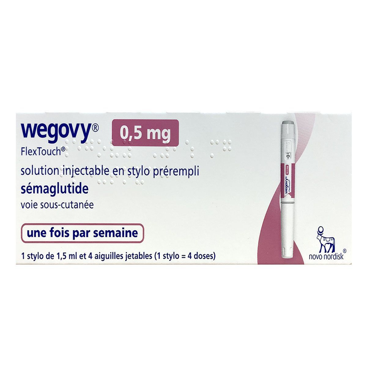 Stylo Injectable Wegovy solution injectable en stylo pré-rempli 0,5mg