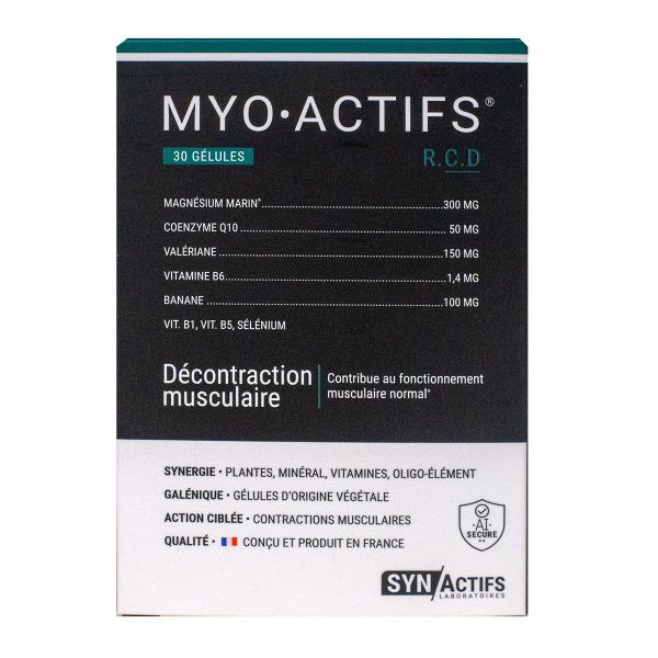 Myo Actifs décontraction musculaire 30 gélules