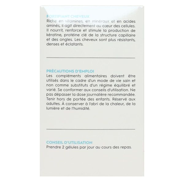 Fortifiant cheveux et ongles affaiblis 180 gelules