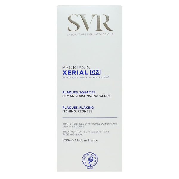 Xerial Psoriasis DM traitement visage et corps plaques squames 200ml