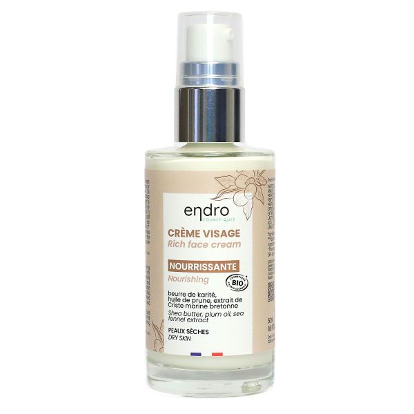 Creme visage riche Nourrissante beurre de karité peau seche 50ml