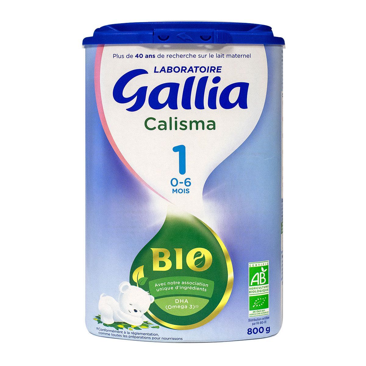 Calisma bio lait 1er âge 800g est un lait infantile en poudre