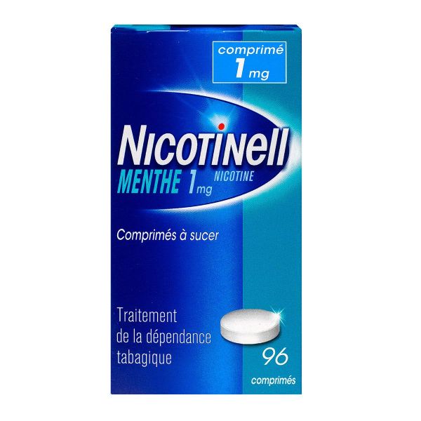 Menthe 1mg nicotine 96 comprimés