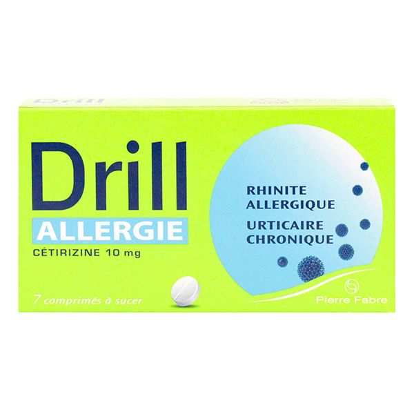 Allergie cétirizine 10mg 7 comprimés