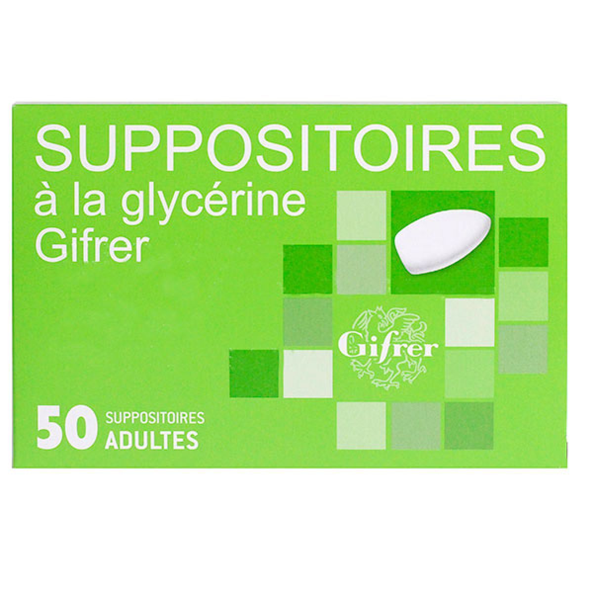 les suppositoires à la glycérine gifrer sont des médicaments utilisés en  cas de constipation