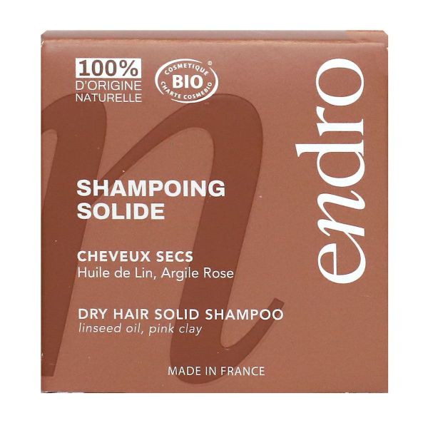 Shampoing solide bio cheveux secs 80ml